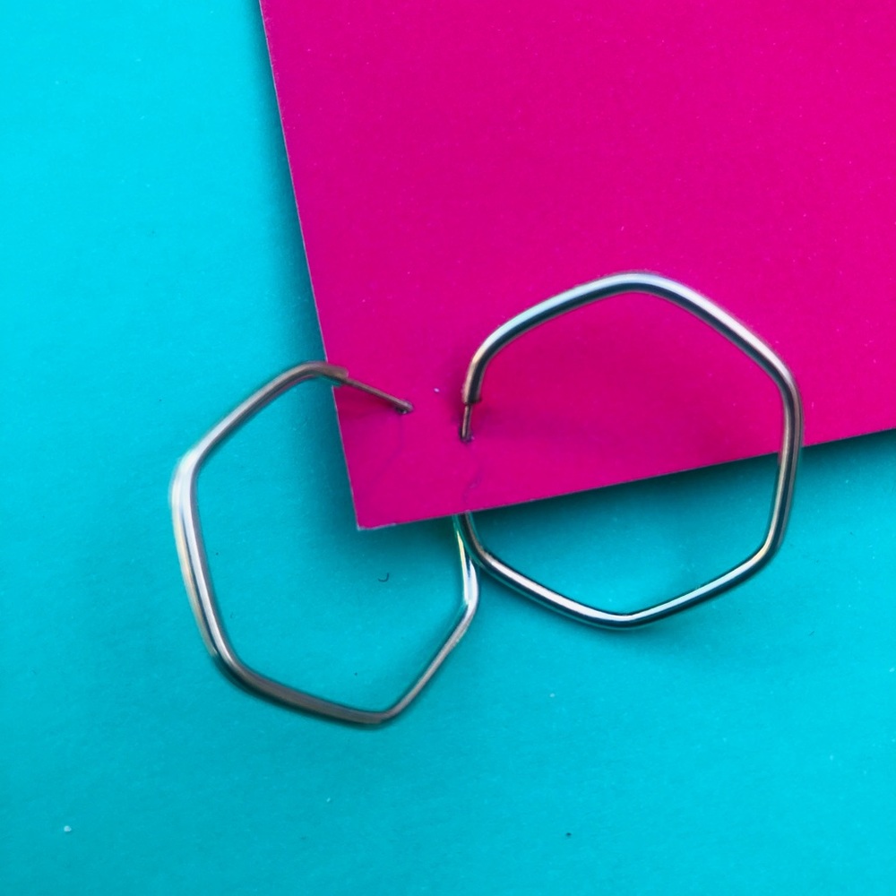 Silver earrings